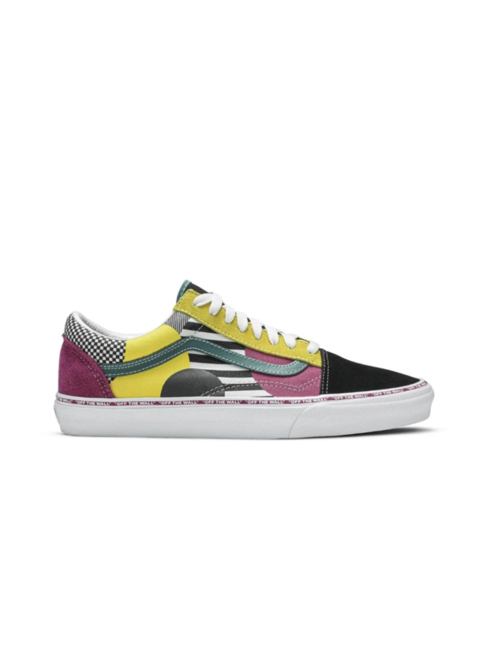 VANS Era DISARRAY Stripes Checks Circle Shoes OFF THE WALL Script .